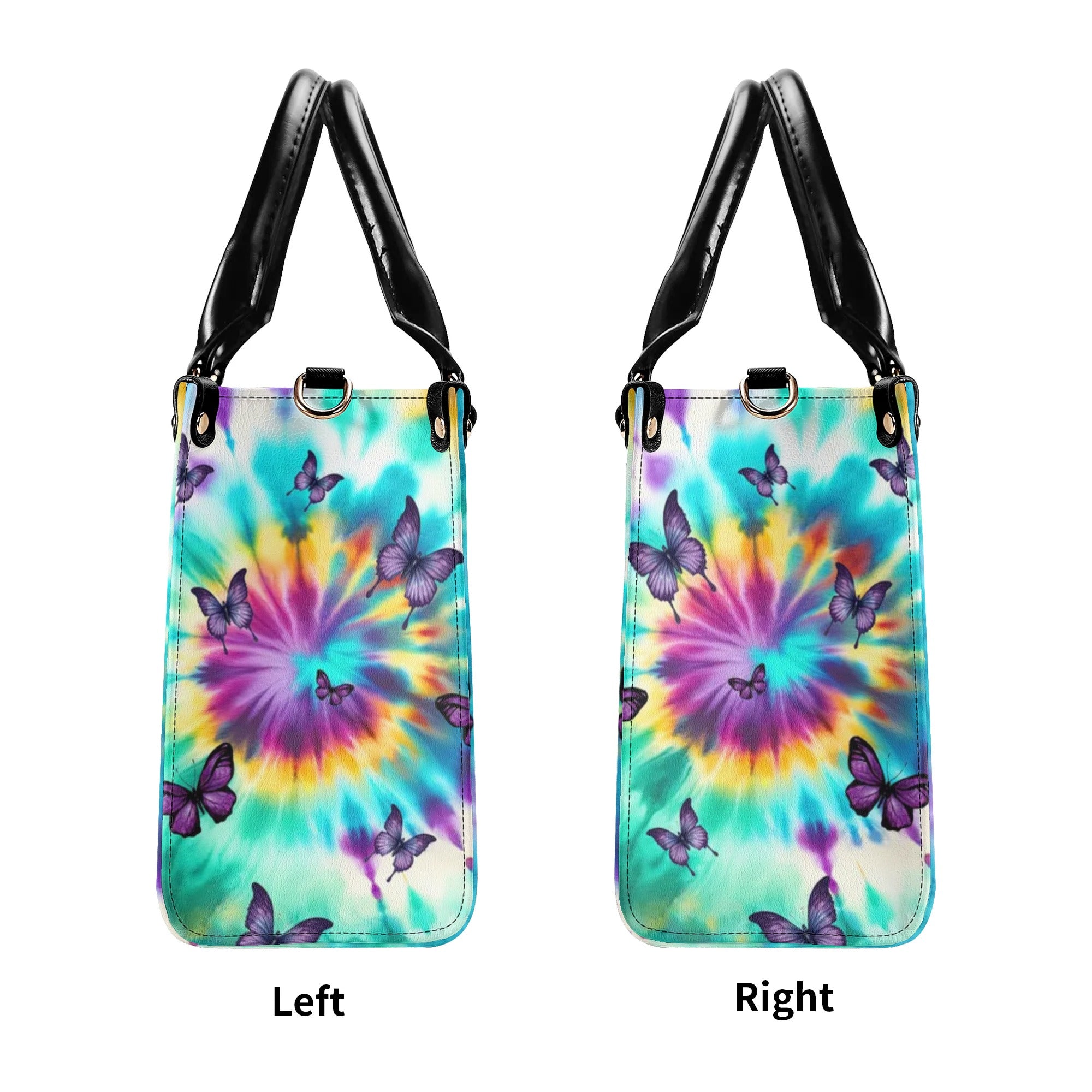 SHE IS SUNSHINE REAPER SUNFLOWER TIE DYE LEATHER HANDBAG - TLTR0307241