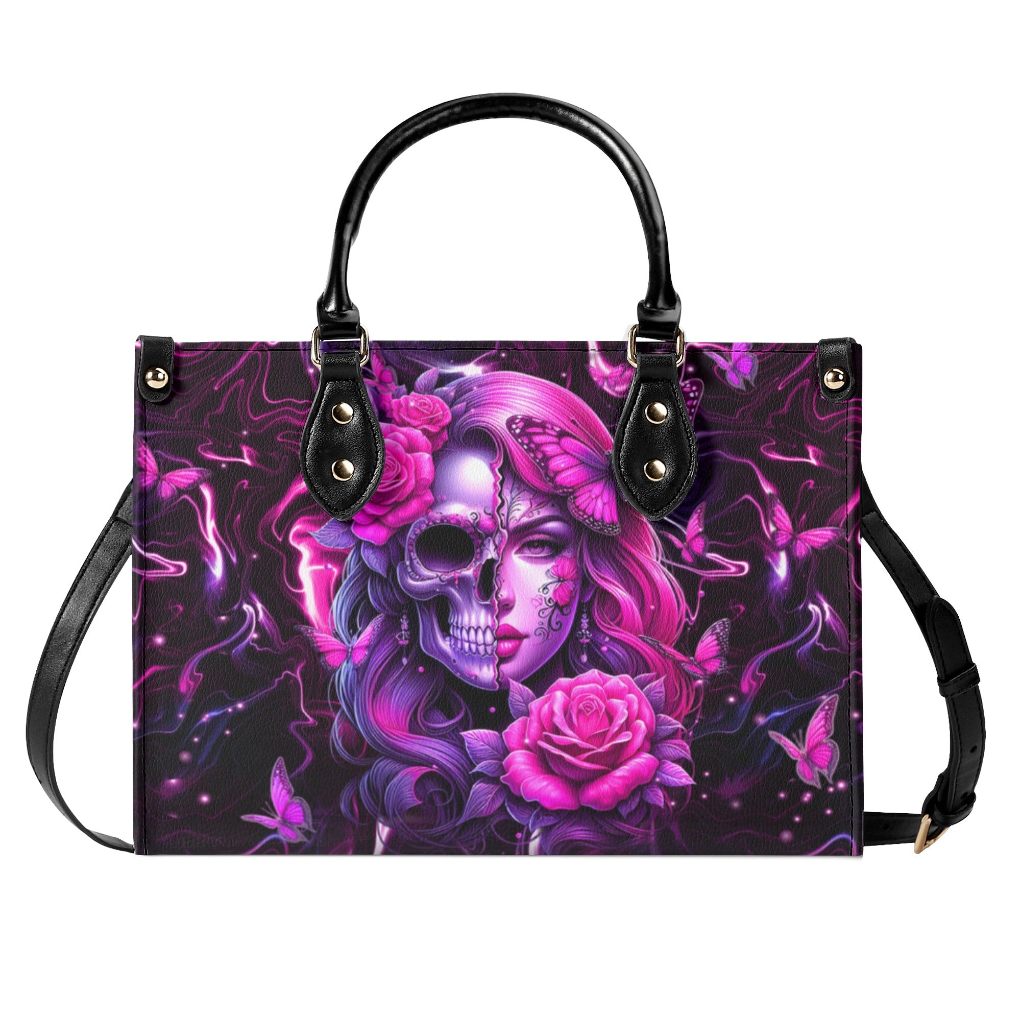 SKULL LADY LEATHER HANDBAG - YHHN0301254