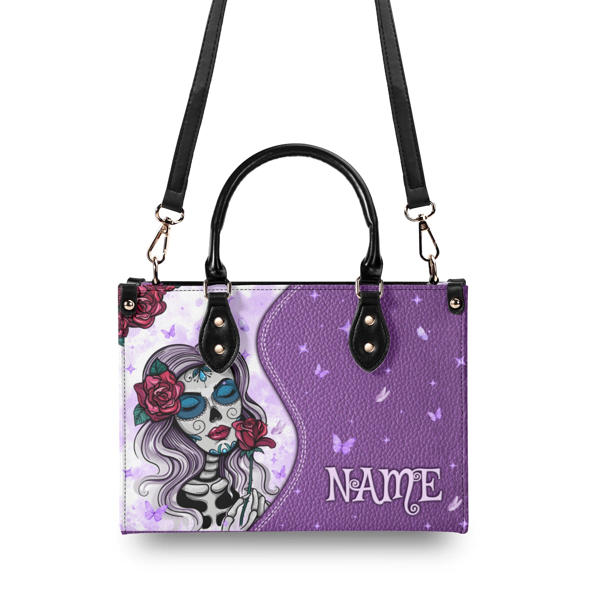 SKULL LADY LEATHER HANDBAG  - TLPQ1010242