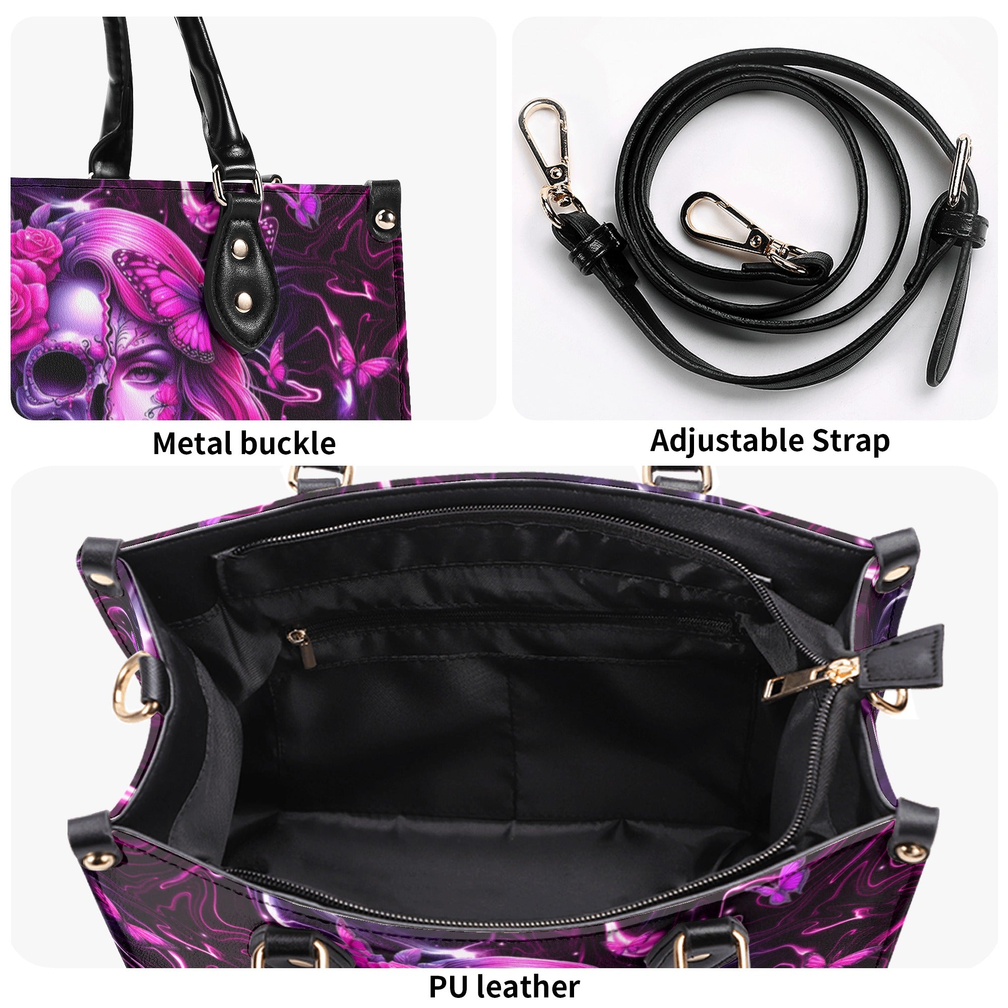 SKULL LADY LEATHER HANDBAG - YHHN0301254