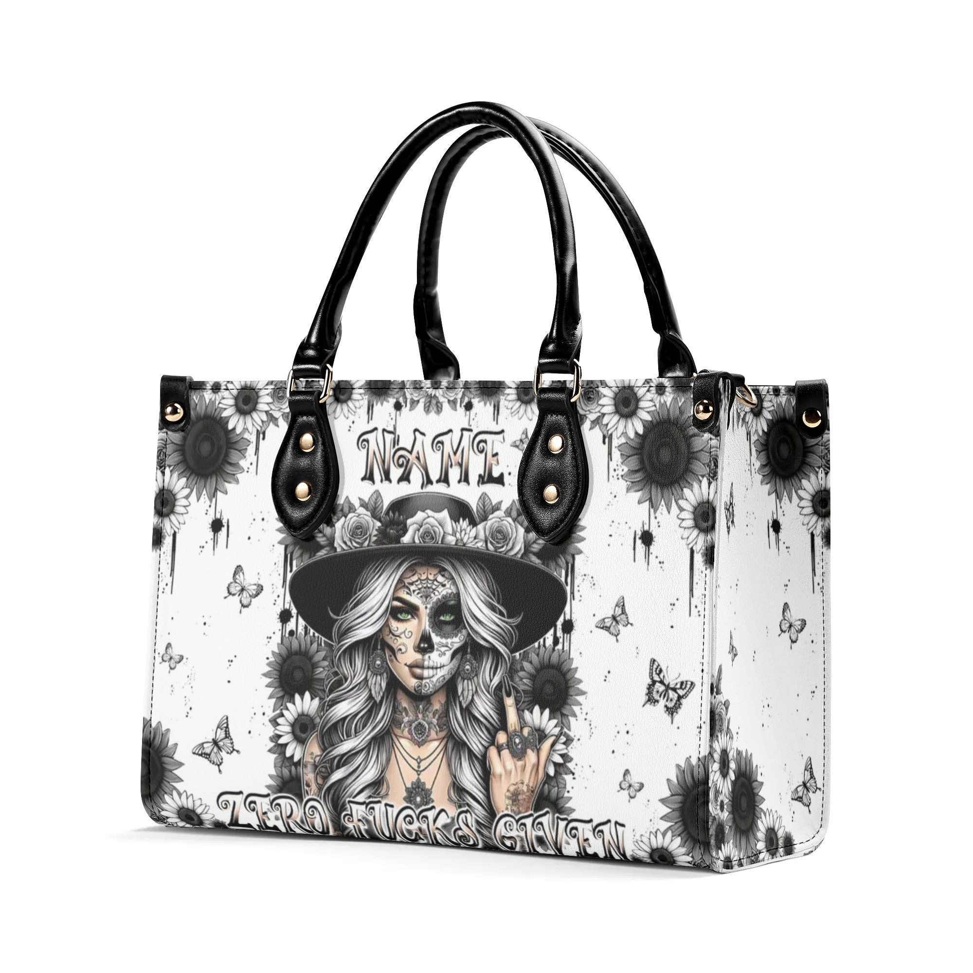 ZERO F GIVEN SKULL LADY LEATHER HANDBAG - TLPQ0509245