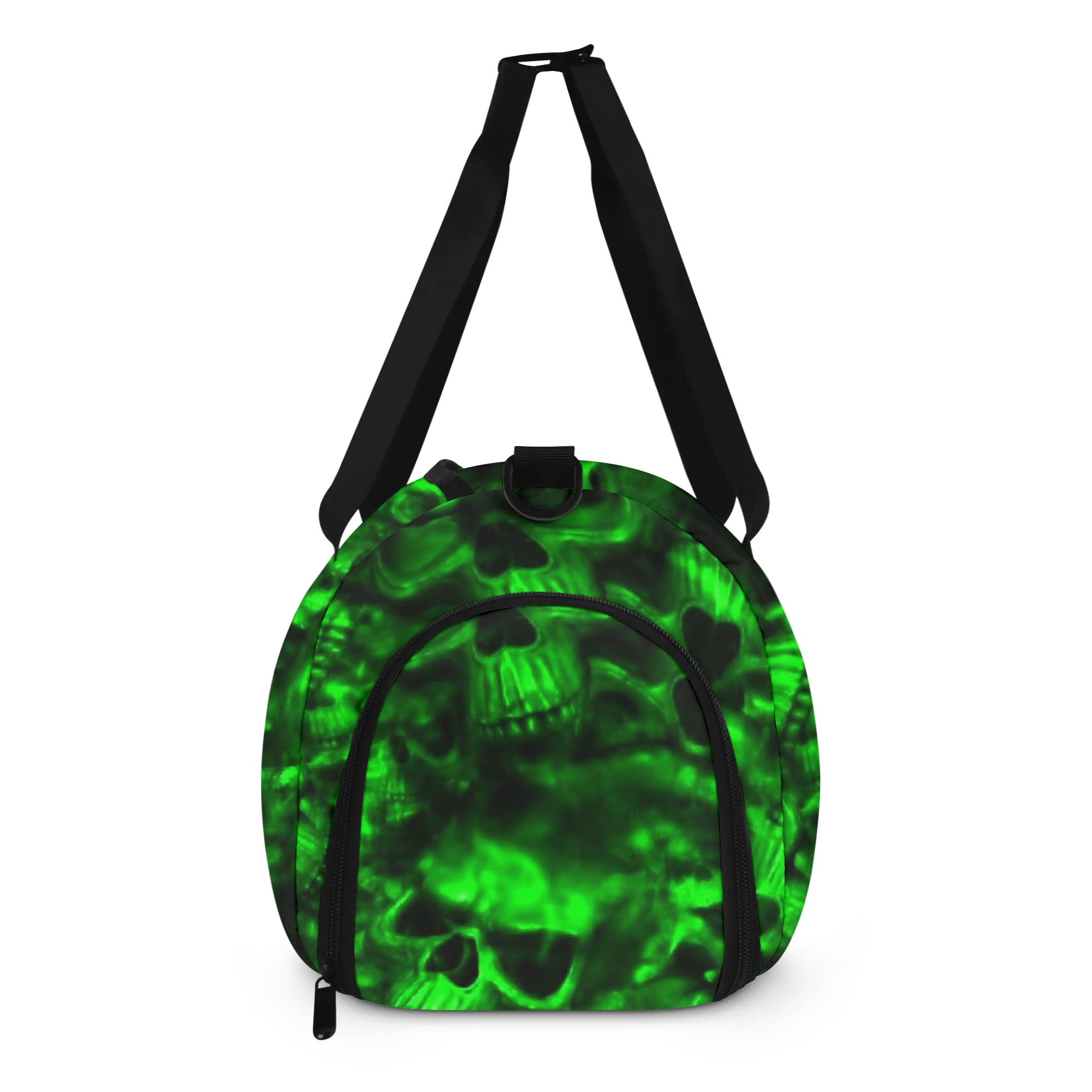 GREEN FIRE SKULL TRAVEL BAG - YHHN1208254