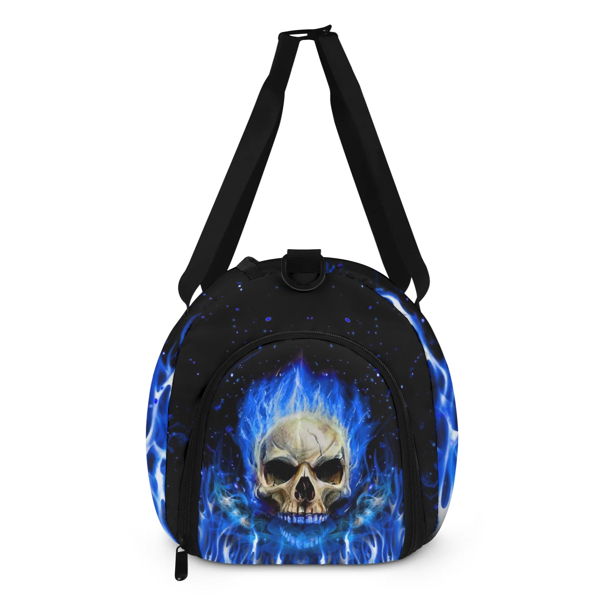 BLUE FIRE SKULL TRAVEL BAG - YHHG1208254