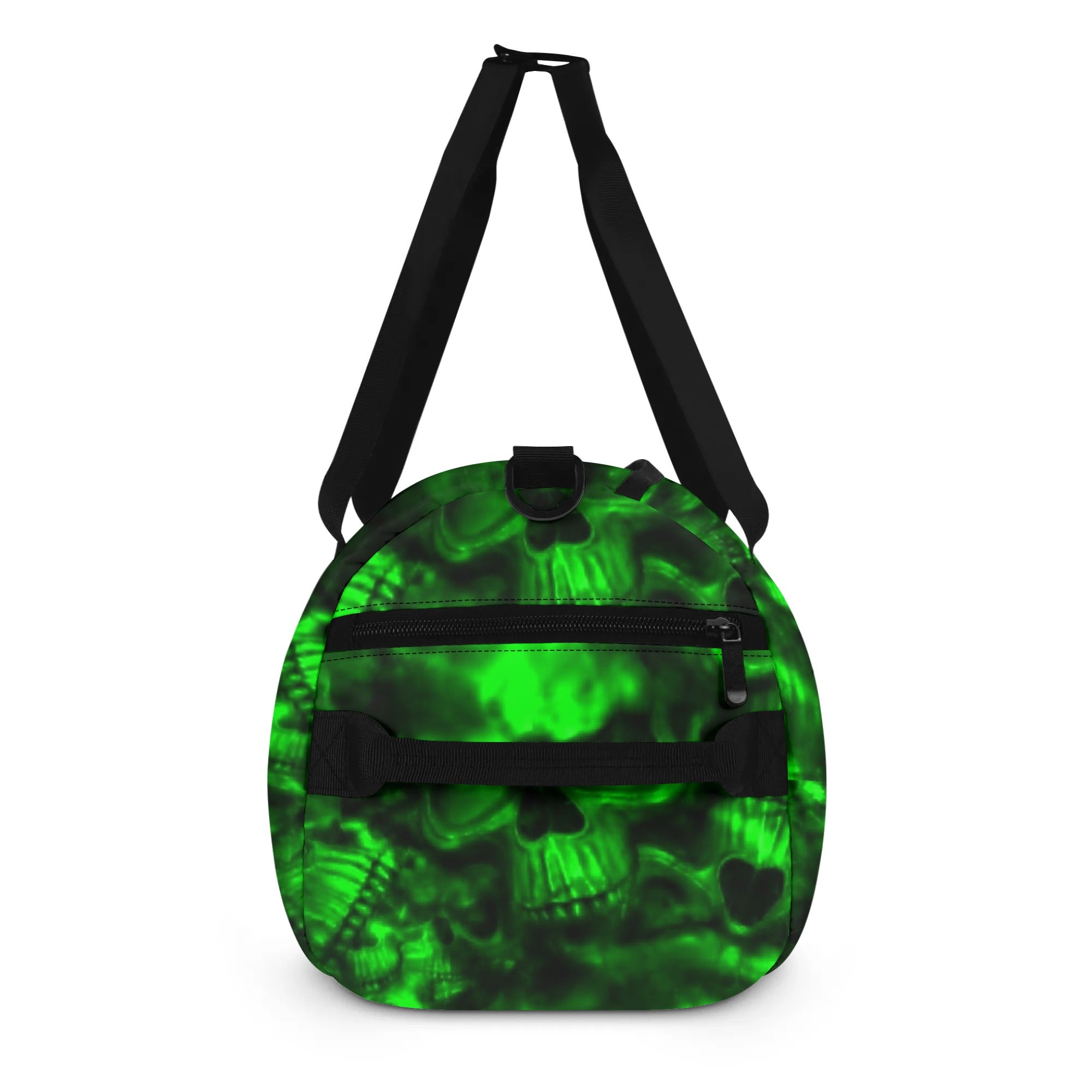 GREEN FIRE SKULL TRAVEL BAG - YHHN1208254
