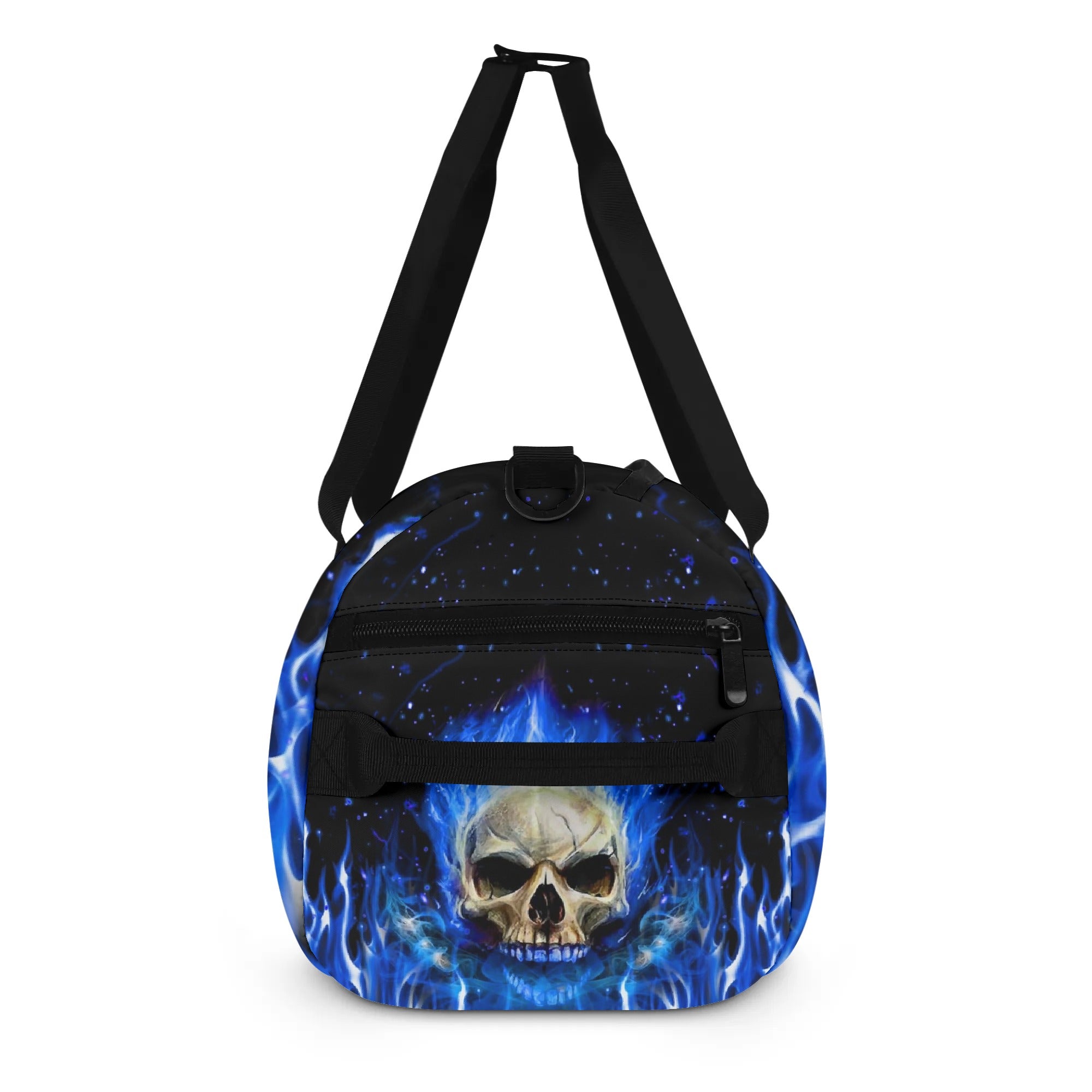 BLUE FIRE SKULL TRAVEL BAG - YHHG1208254