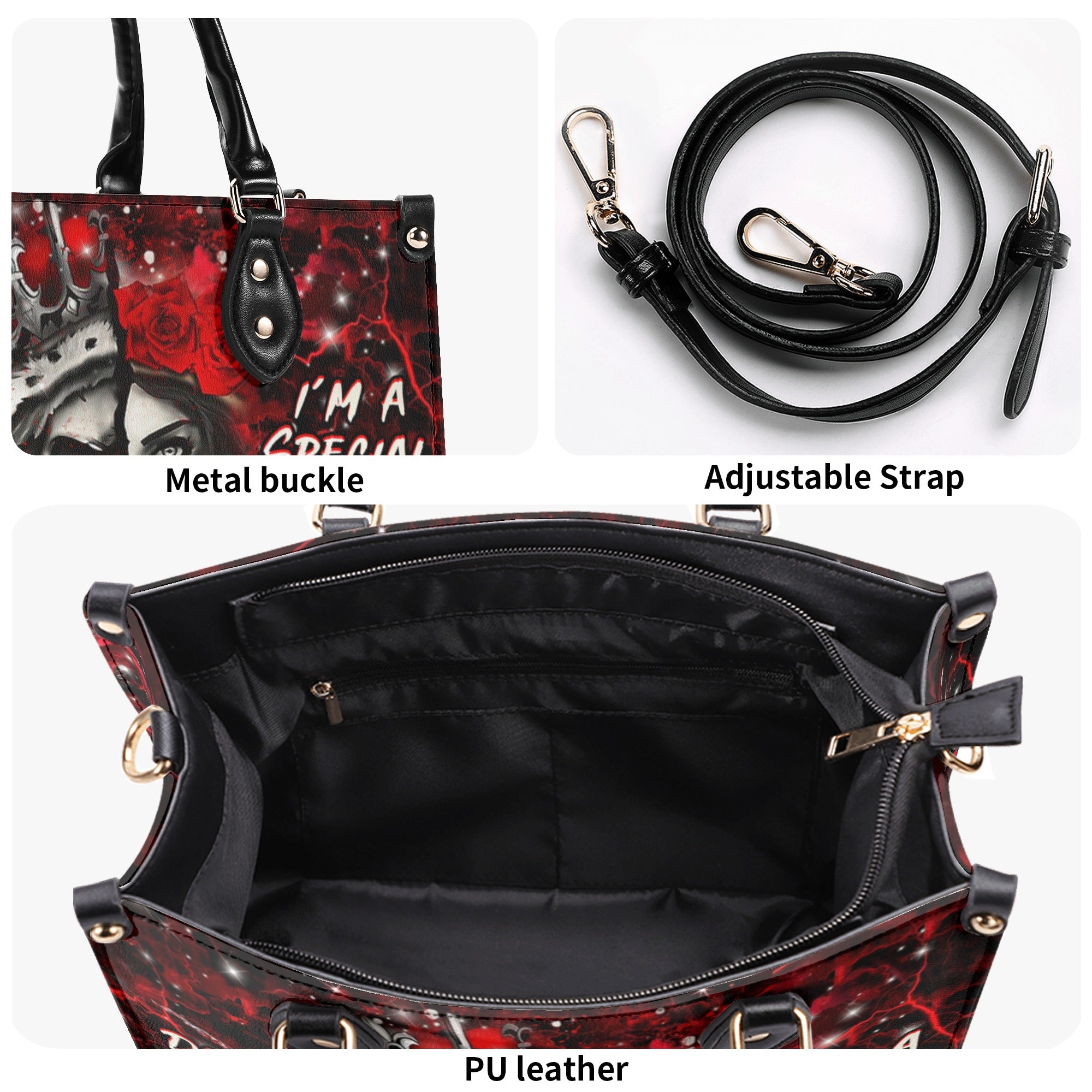 DON'T TRY TO FIGURE ME OUT LEATHER HANDBAG - YHHN2612244