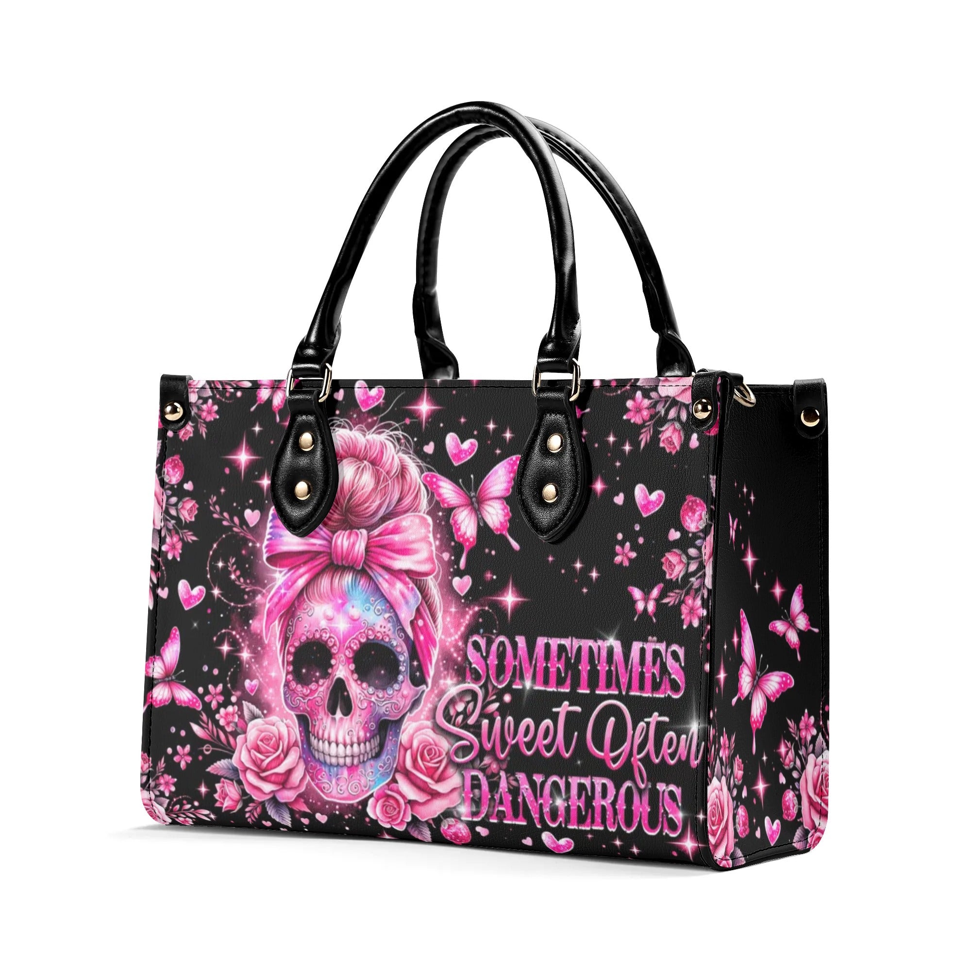 SOMETIMES SWEET OFTEN DANGEROUS LEATHER HANDBAG - TYTD1506241