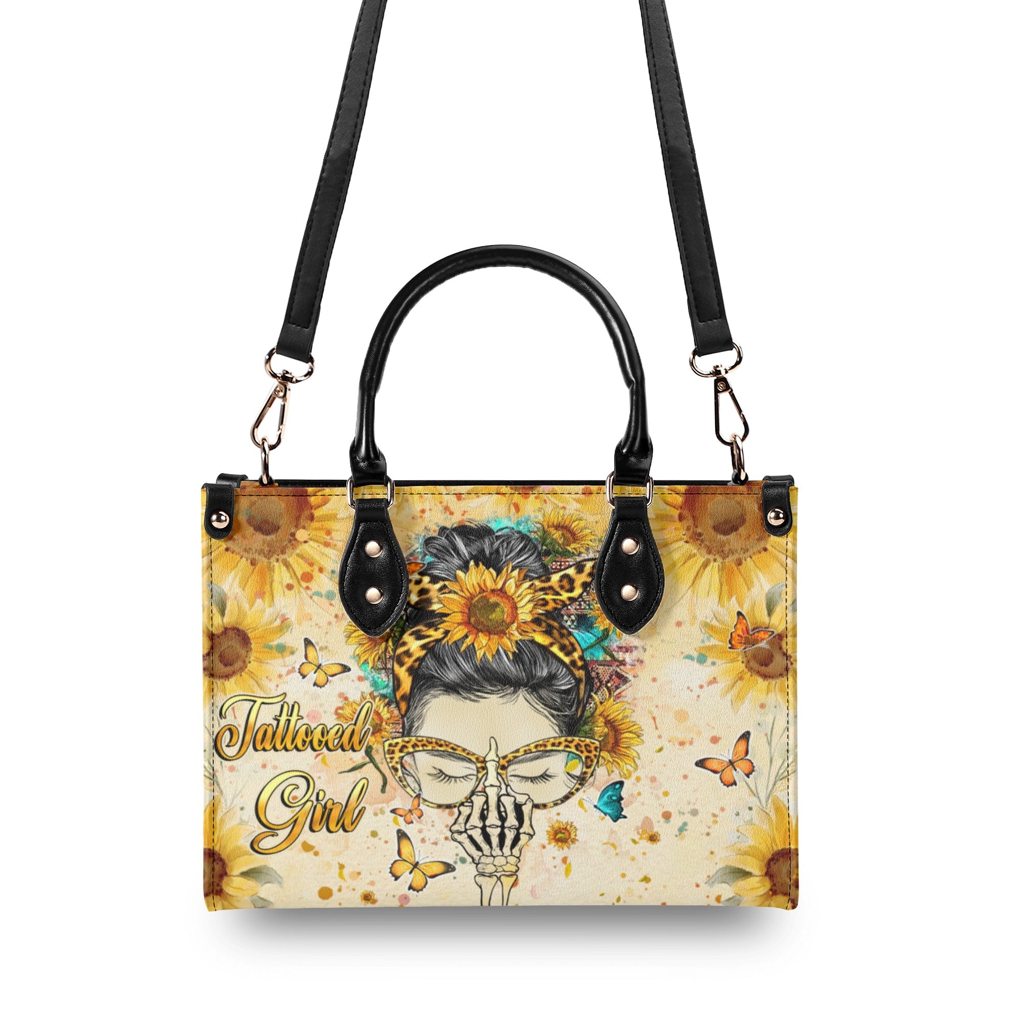 TATTOOED GIRL LEATHER HANDBAG - YHHN2211244