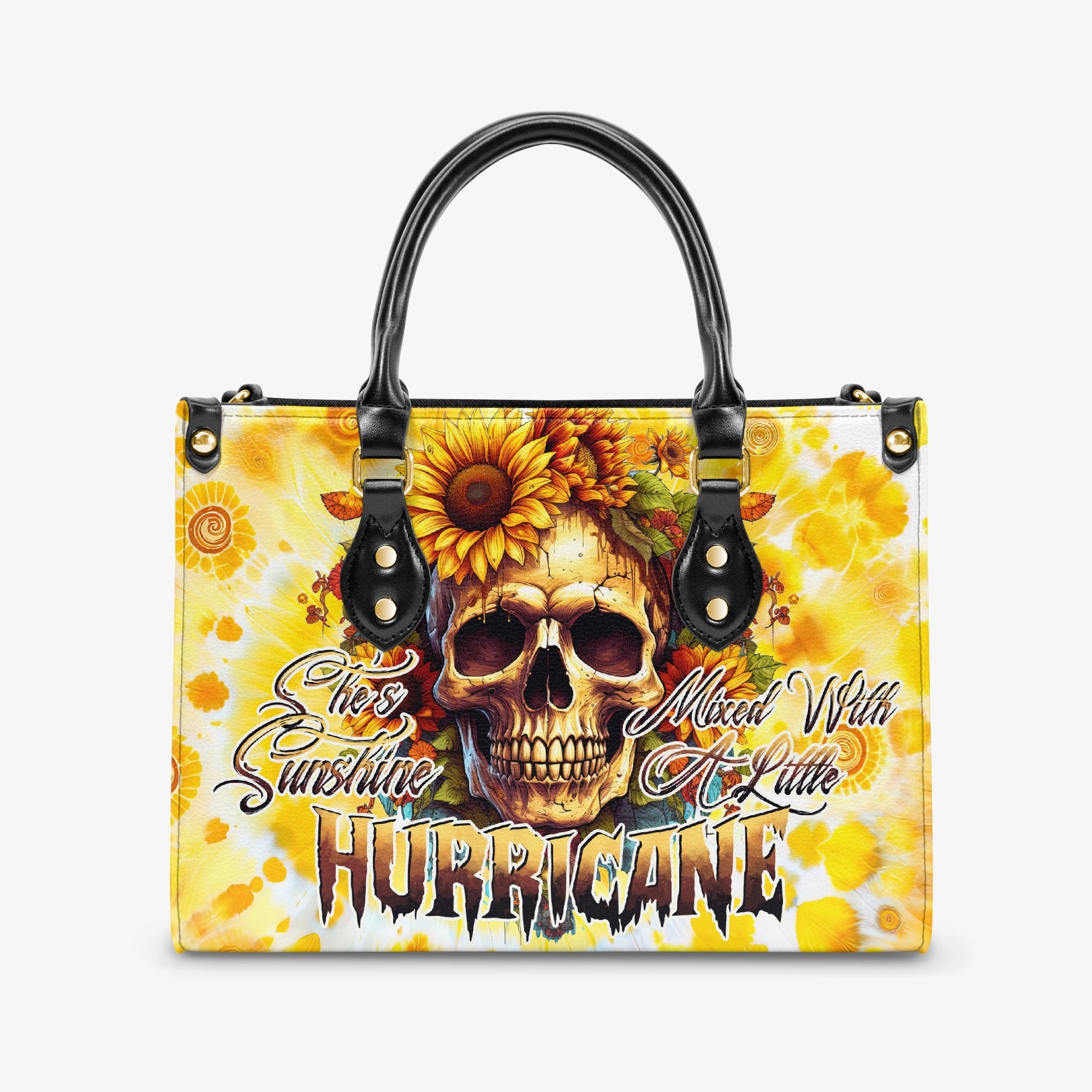 SHE IS SUNSHINE MIXED A LITTLE HURRICANE TIE DYE LEATHER HANDBAG - TYTD0204242