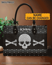 DIAMOND SKULL LEATHER HANDBAG - YHHN2008242