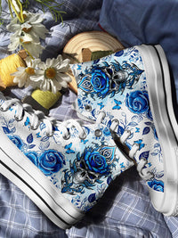 WARNING THIS TATTOOED GIRL HIGH TOP CANVAS SHOES   - TLNO0210246