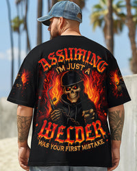 ASSUMING I'M JUST A WELDER SKULL ALL OVER PRINT - TLNO2907252