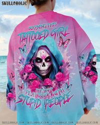 WARNING THIS TATTOOED GIRL SUGAR SKULL ALL OVER PRINT - TLNO2012232