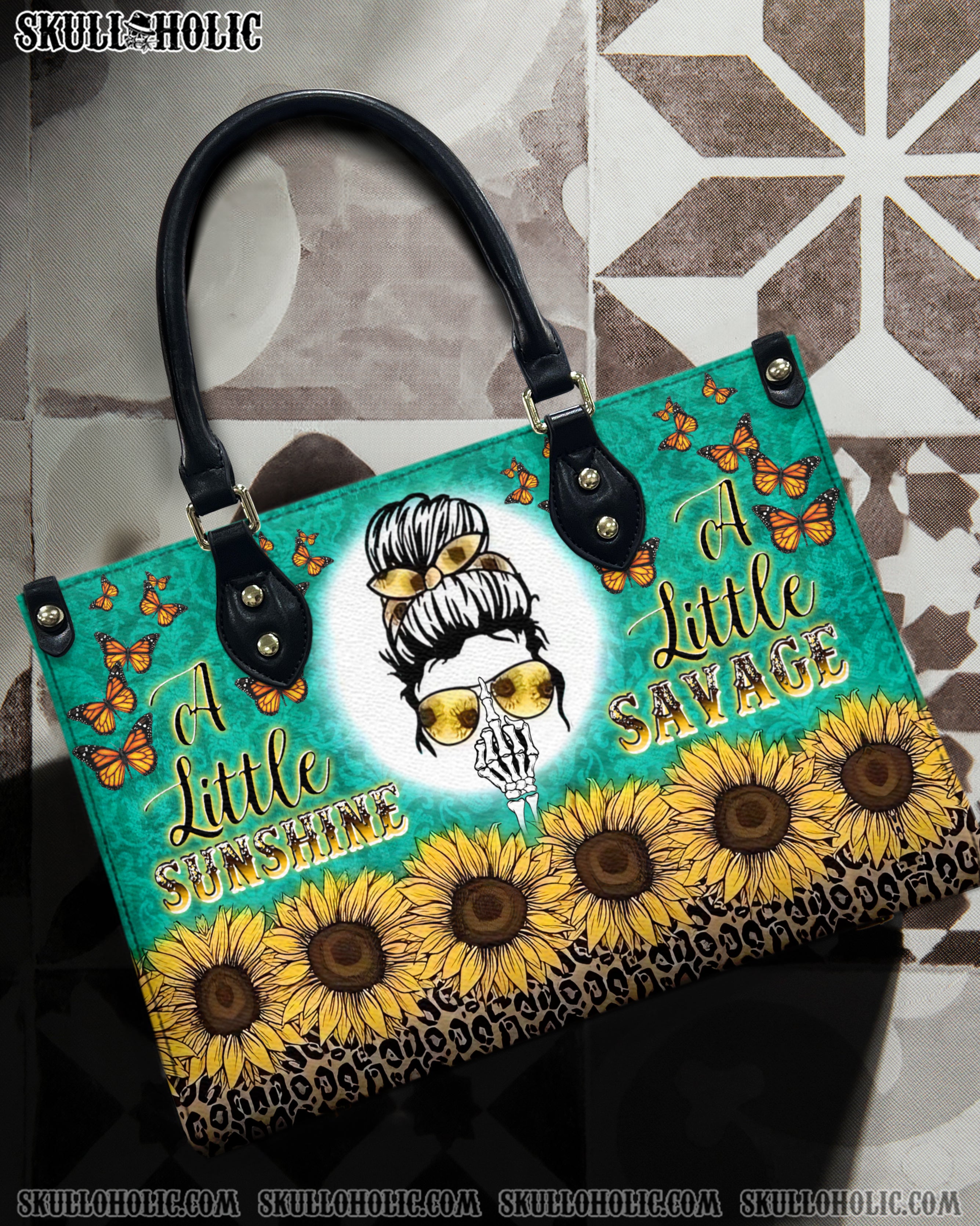 A LITTLE SUNSHINE A LITTLE SAVAGE LEATHER HANDBAG - YHDU1812244