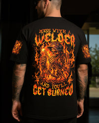 MESS WITH A WELDER SKULL ALL OVER PRINT - TLNZ2907252