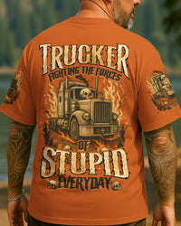 TRUCKER FIGHTING FORCES SKULL ALL OVER PRINT - TYQY0708254