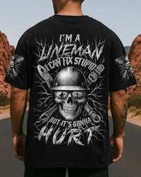 I CAN FIX STUPID LINEMAN SKULL ALL OVER PRINT - YHLN2507253