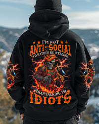 I'M NOT ANTI-SOCIAL WELDER SKULL ALL OVER PRINT - TLNZ3007252