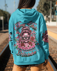 ASSUMING I WAS LIKE MOST GIRLS MESSY BUN SKULL ALL OVER PRINT - YHHG1912253