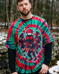 SANTA MOTHMAN CHRISTMAS SWIRL ALL OVER PRINT - TYQY0910261