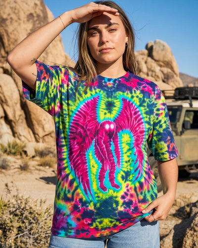 PINK MOTHMAN SWIRL ALL OVER PRINT - TYQY2309268