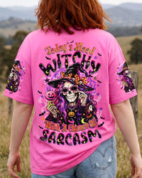 WITCHY WITH A CHANCE OF SARCASM HALLOWEEN ALL OVER PRINT - TYQY2707263