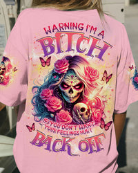 WARNING I'M A B SKULL LADY ALL OVER PRINT - TLNZ1405242