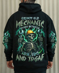 GRUMPY OLD MECHANIC STUCK BETWEEN SKULL ALL OVER PRINT - TLNZ2507251