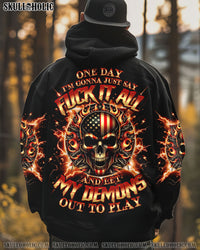 ONE DAY I'M GONNA JUST SAY DEMON SKULL ALL OVER PRINT - TLNO1412241