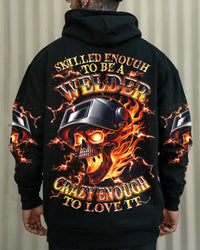 SKILLED ENOUGH TO BE A WELDER SKULL ALL OVER PRINT - TLNZ2807251
