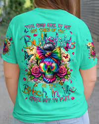 THE GOOD GIRL IN ME MESSY BUN TIE DYE ALL OVER PRINT - TYQY0805241