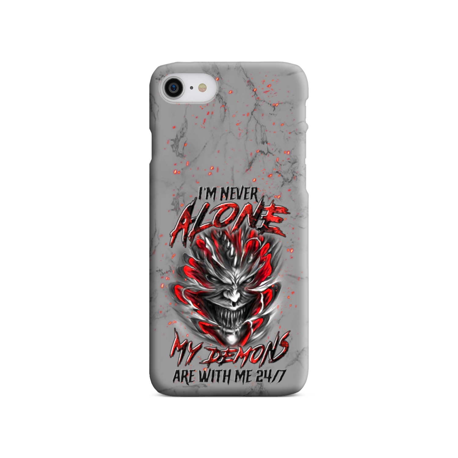 I'M NEVER ALONE SKULL DEMON PHONE CASE - YHLN0906235