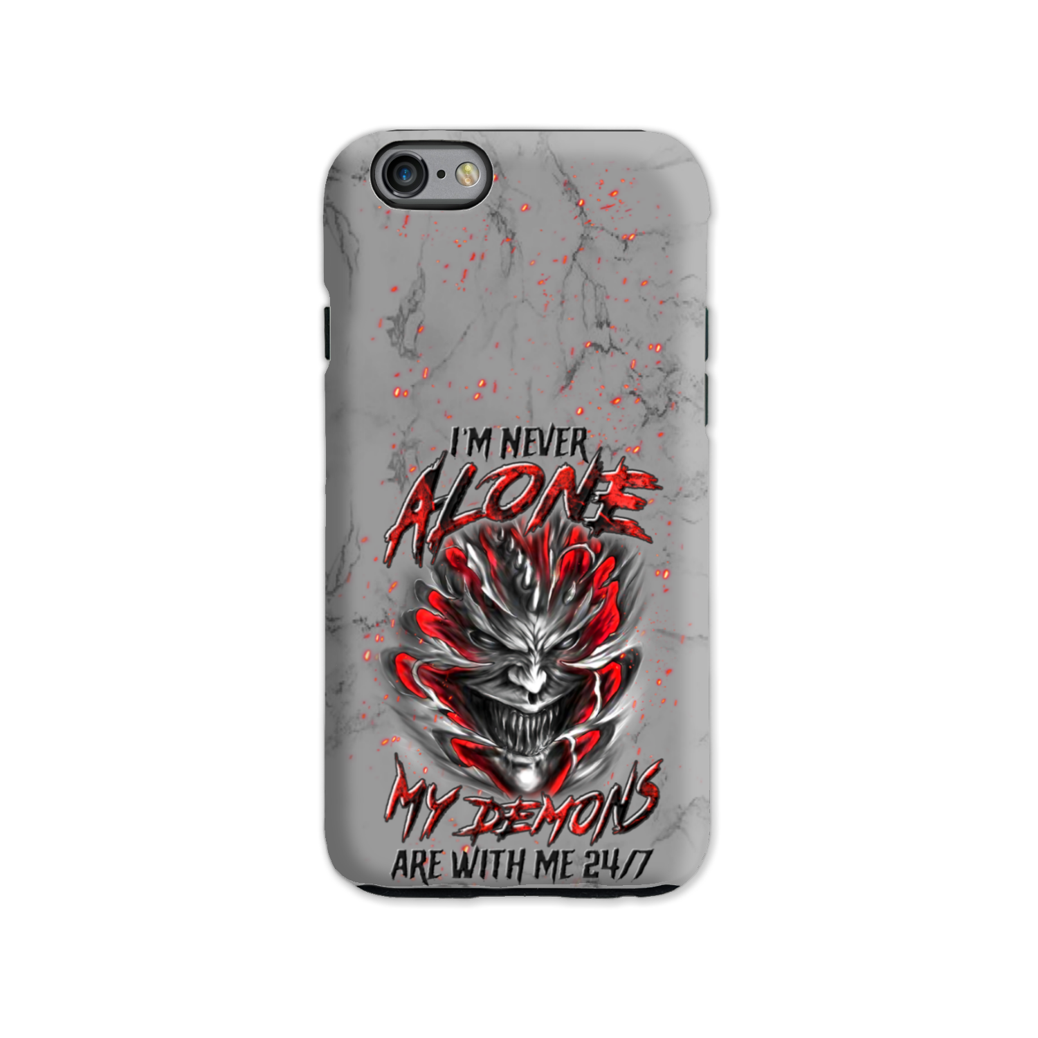 I'M NEVER ALONE SKULL DEMON PHONE CASE - YHLN0906235