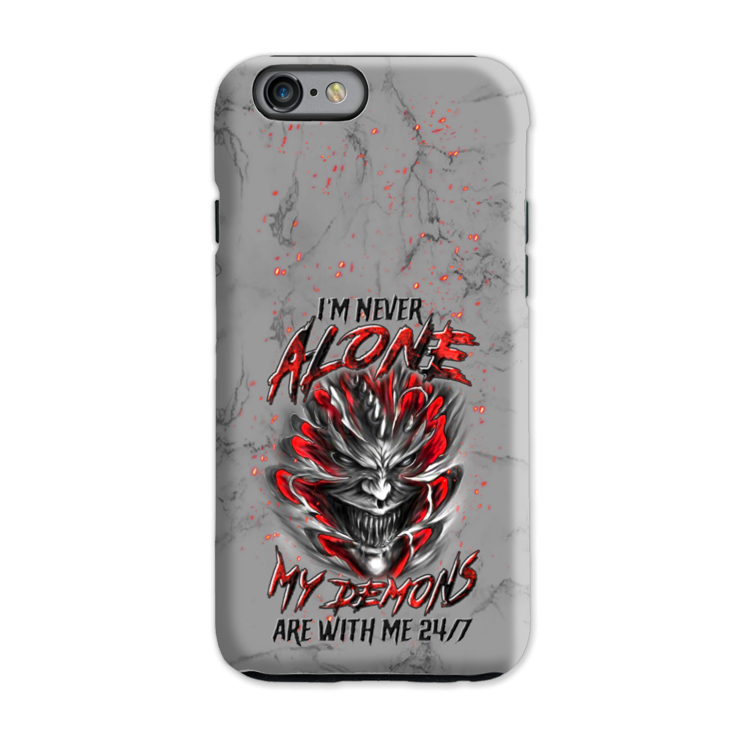 I'M NEVER ALONE SKULL DEMON PHONE CASE - YHLN0906235