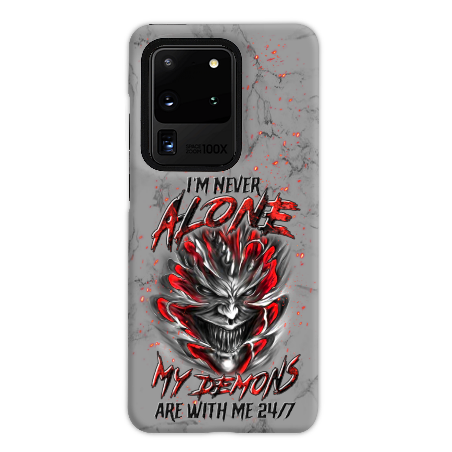 I'M NEVER ALONE SKULL DEMON PHONE CASE - YHLN0906235