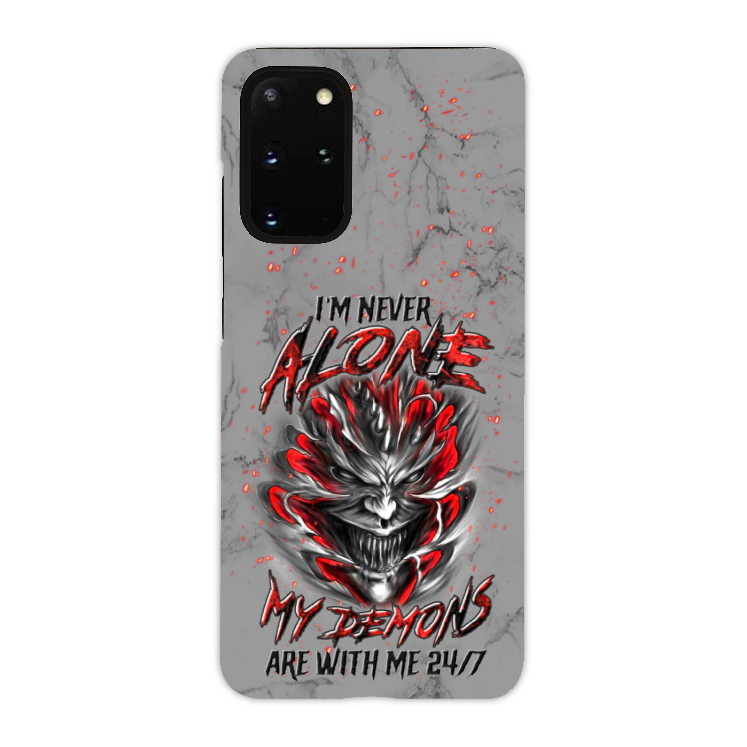 I'M NEVER ALONE SKULL DEMON PHONE CASE - YHLN0906235