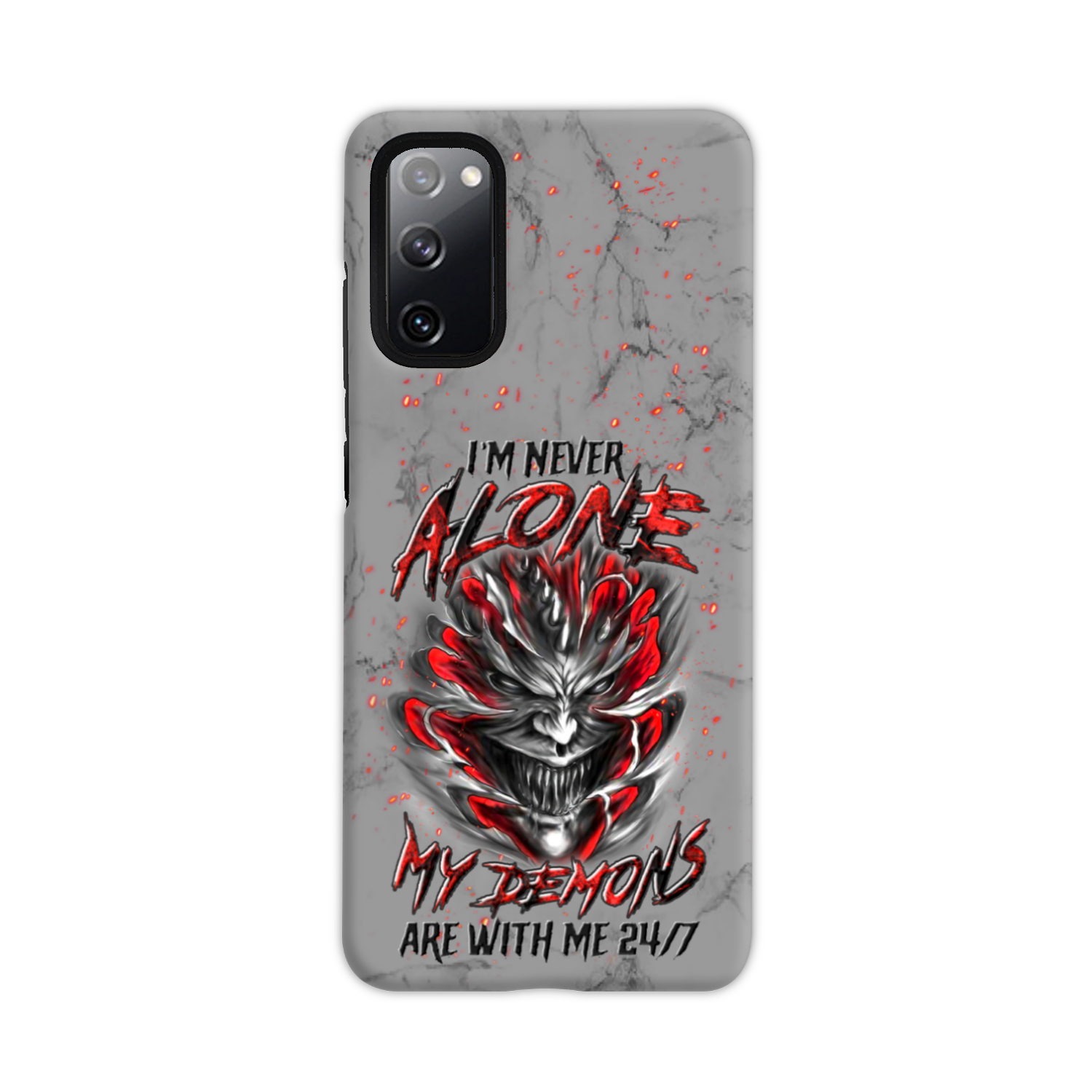 I'M NEVER ALONE SKULL DEMON PHONE CASE - YHLN0906235