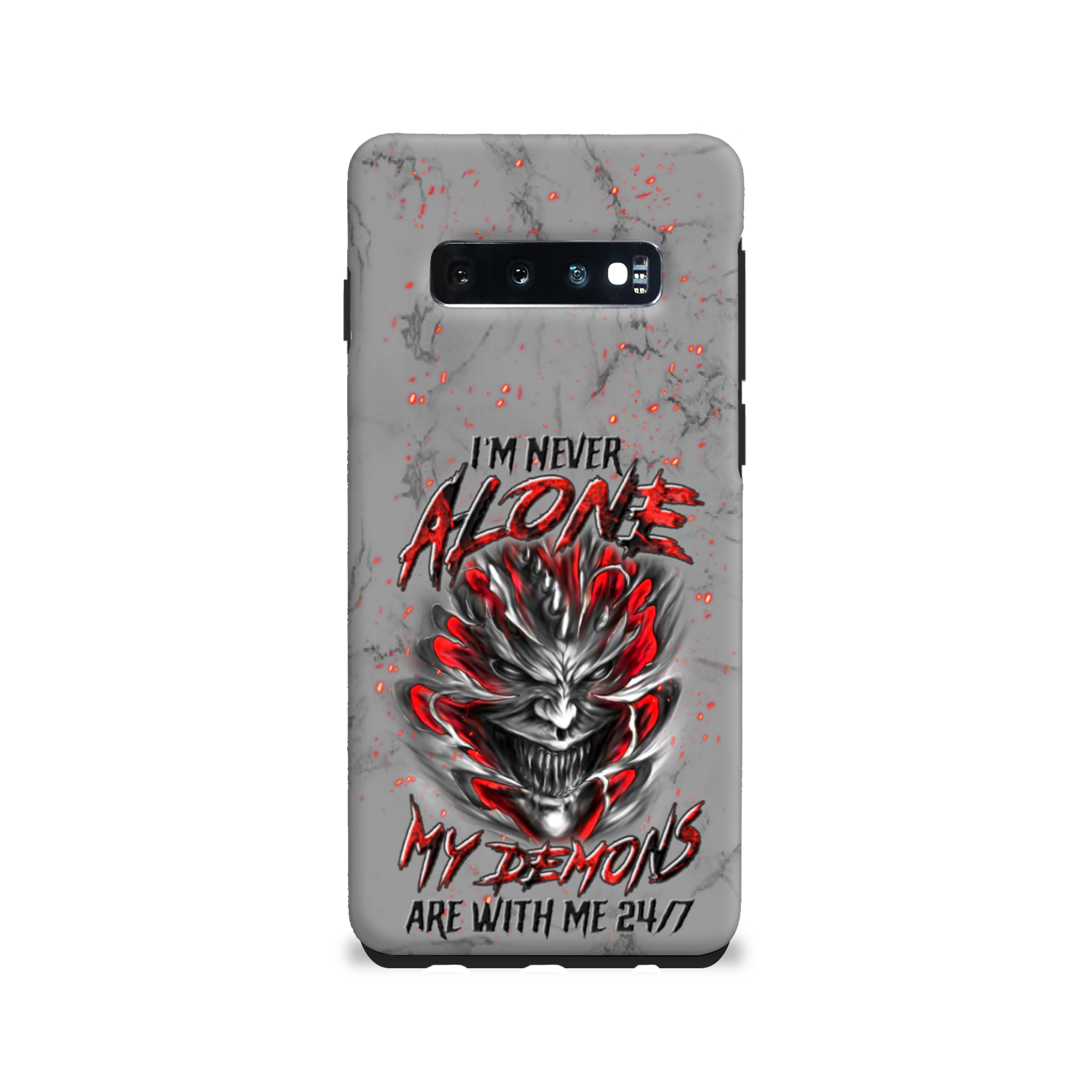 I'M NEVER ALONE SKULL DEMON PHONE CASE - YHLN0906235