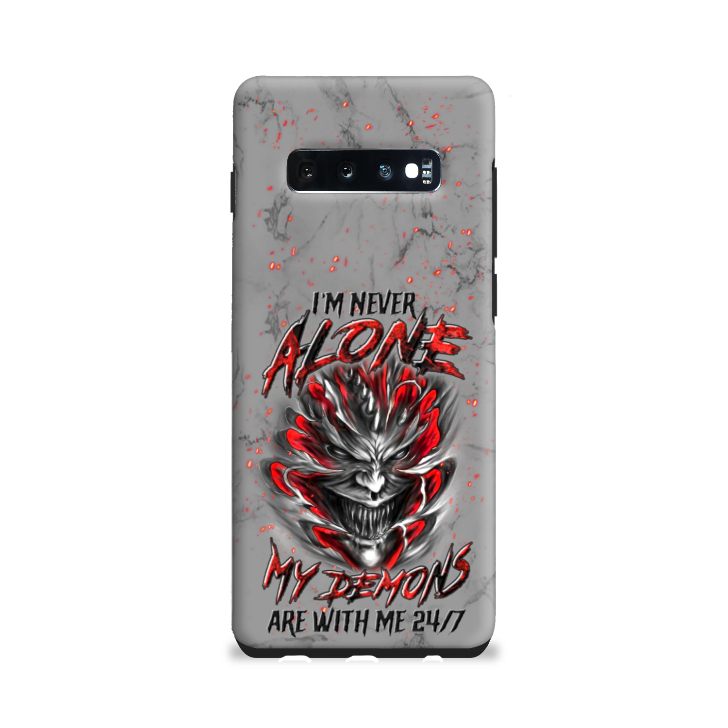 I'M NEVER ALONE SKULL DEMON PHONE CASE - YHLN0906235