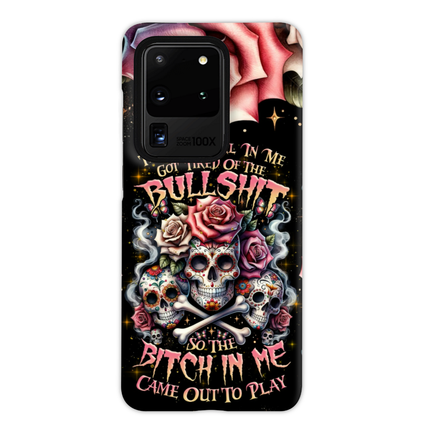 THE GOOD GIRL IN ME BONES SUGAR SKULL PHONE CASE - TLNZ2201243