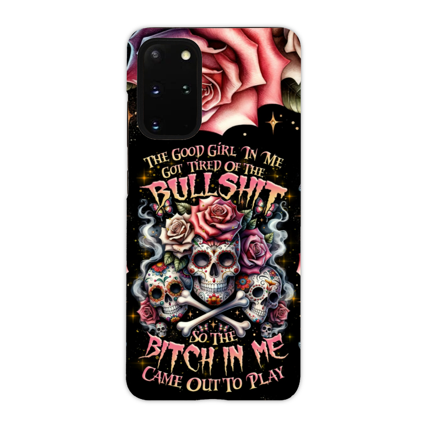 THE GOOD GIRL IN ME BONES SUGAR SKULL PHONE CASE - TLNZ2201243