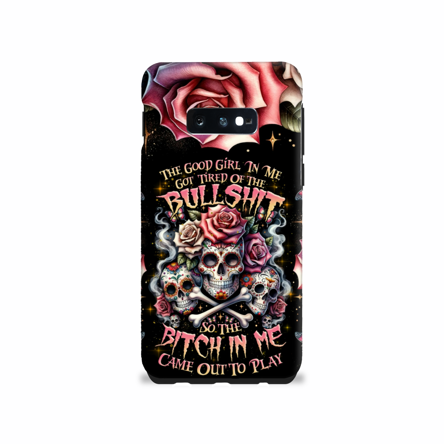 THE GOOD GIRL IN ME BONES SUGAR SKULL PHONE CASE - TLNZ2201243