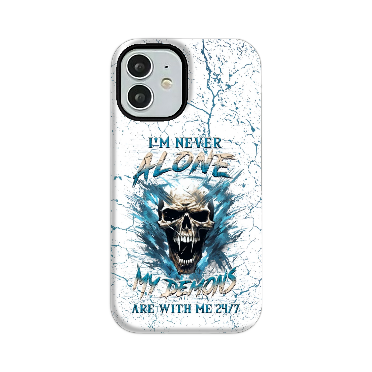 I'M NEVER ALONE SKULL DEMON PHONE CASE - YHLN0805242