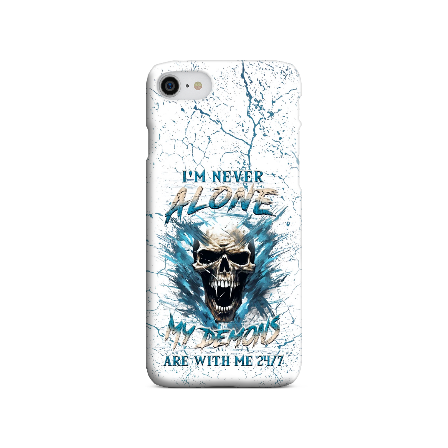 I'M NEVER ALONE SKULL DEMON PHONE CASE - YHLN0805242