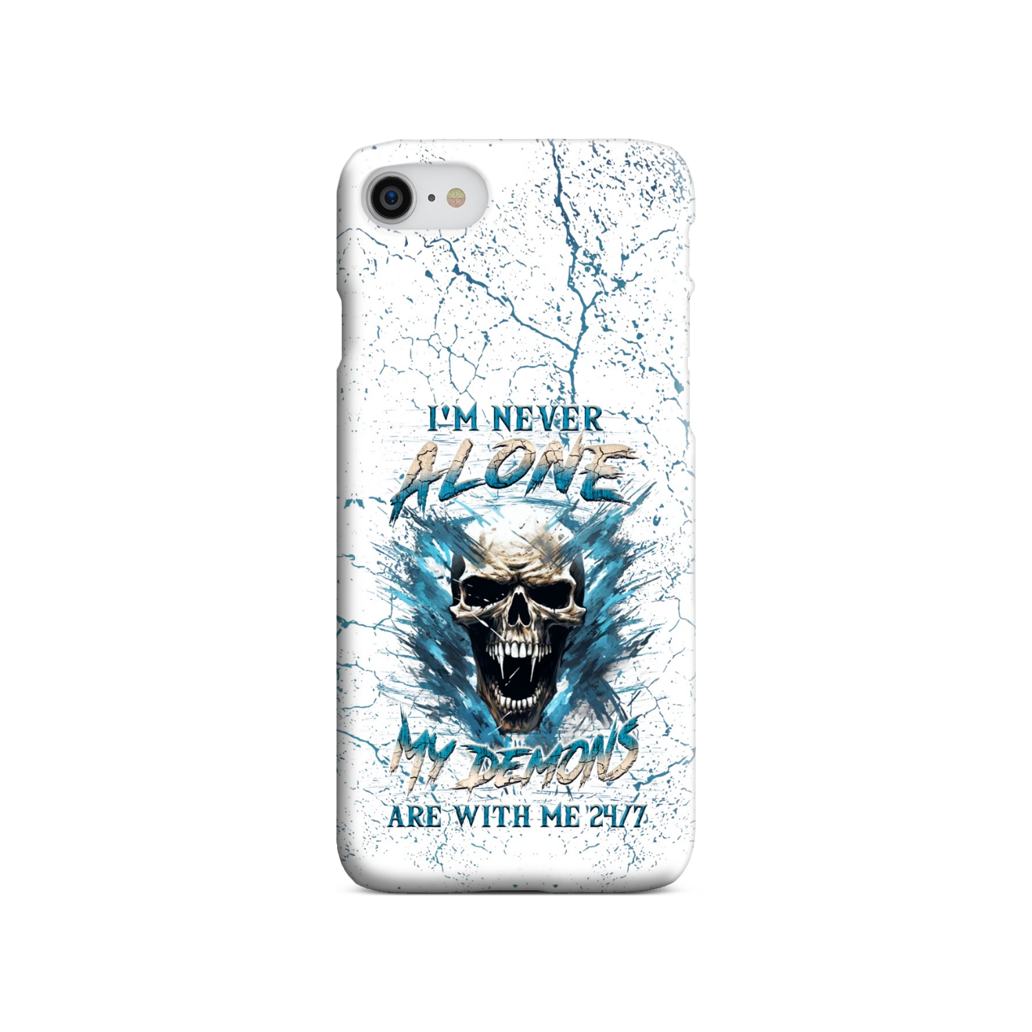 I'M NEVER ALONE SKULL DEMON PHONE CASE - YHLN0805242