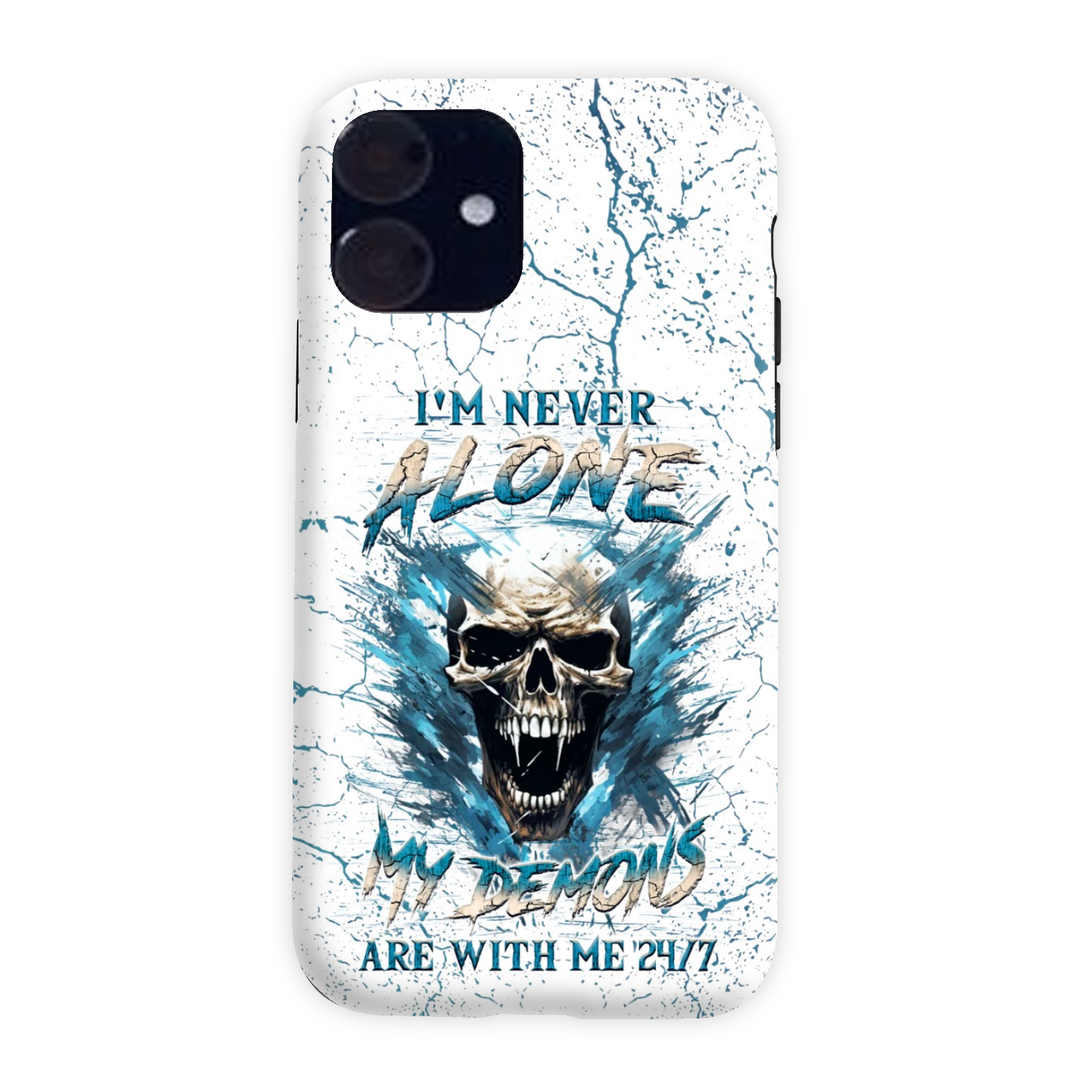 I'M NEVER ALONE SKULL DEMON PHONE CASE - YHLN0805242