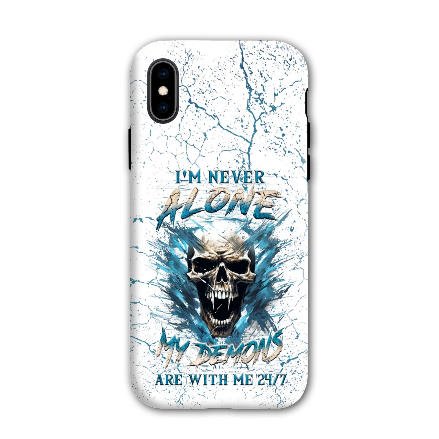 I'M NEVER ALONE SKULL DEMON PHONE CASE - YHLN0805242