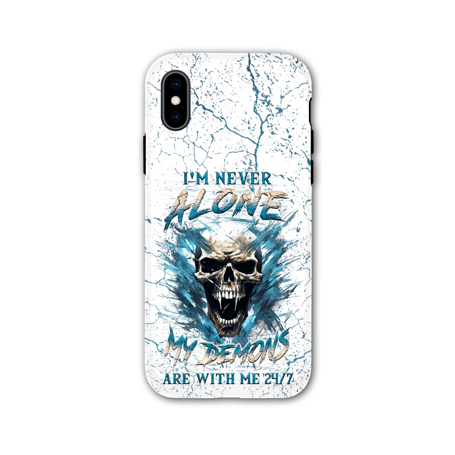 I'M NEVER ALONE SKULL DEMON PHONE CASE - YHLN0805242