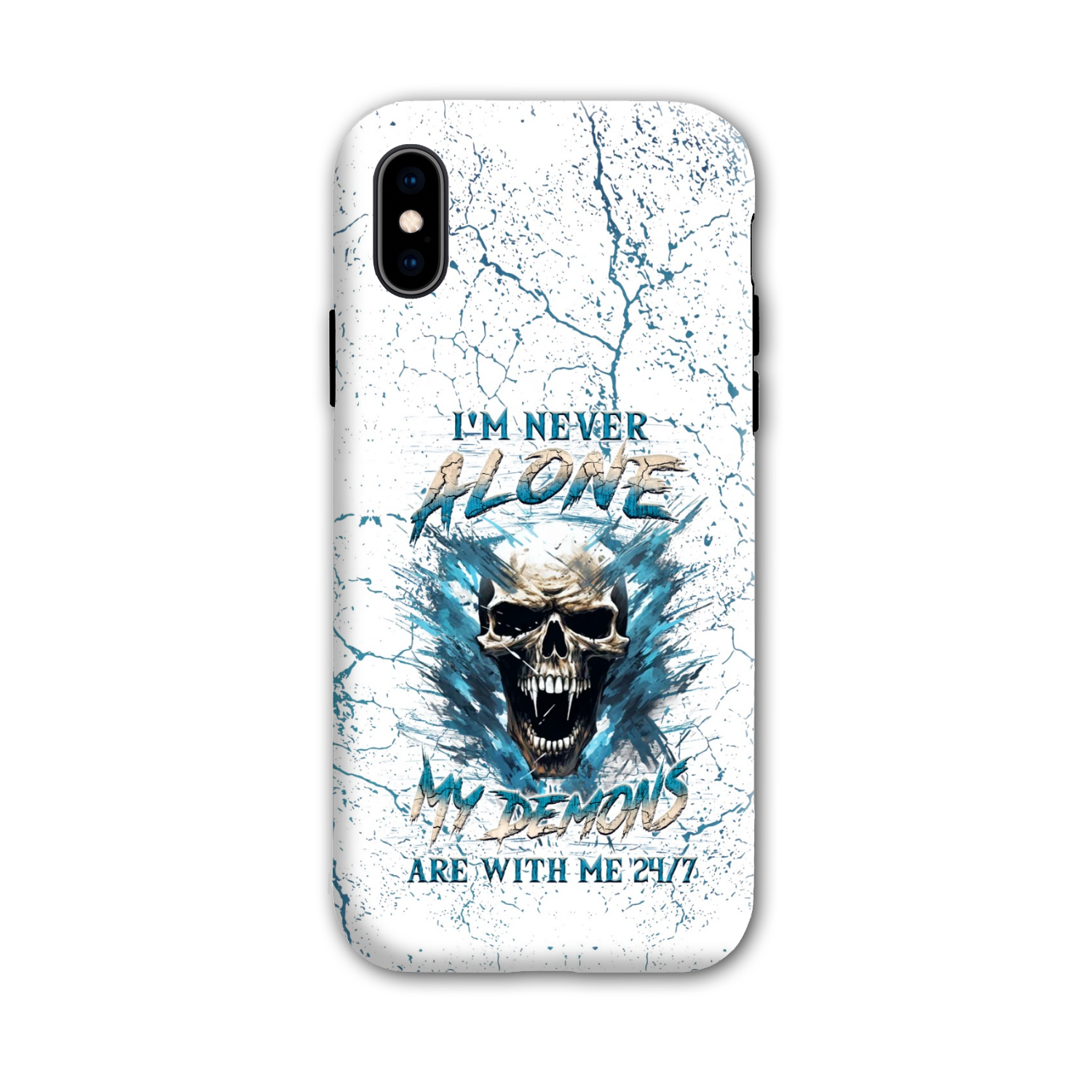 I'M NEVER ALONE SKULL DEMON PHONE CASE - YHLN0805242