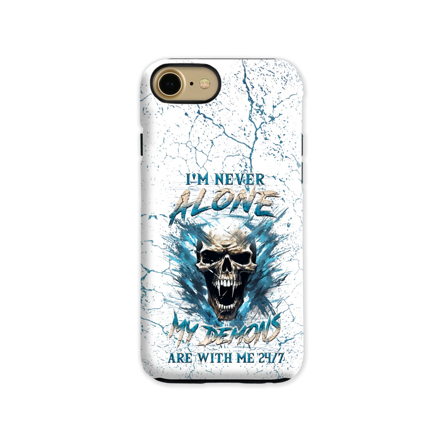 I'M NEVER ALONE SKULL DEMON PHONE CASE - YHLN0805242